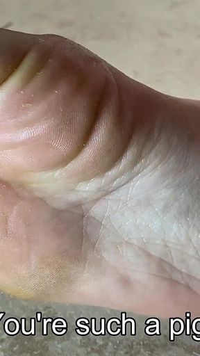 Foot Humiliation with Your Toothbrush