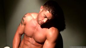 Bad Boy Cody Cummings Cums Hard in Clean Public Toilet Stall