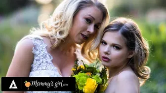 Stepmom Katie Morgan fucks her stepdaughter Coco Lovelock before the wedding