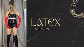 latex strap on