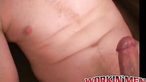 Older amateur has a fun time stroking his meat on the couch