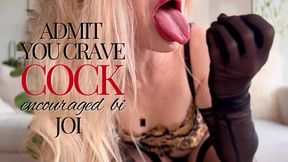 Admit you crave COCK - encouraged bi JOI