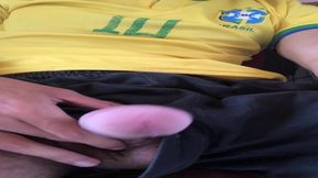 Brazilian babe self-pleasure while family's at home