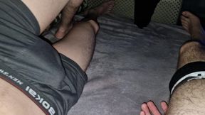 Stranger in Cum Continues to Devour My Cock with His Ass!