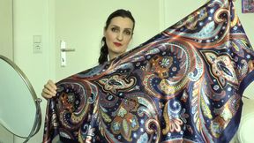 Satin Scarves for a Casual Outfit with Blue Jeans