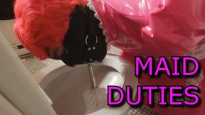 Sissy Maid Toilet Brush Gag