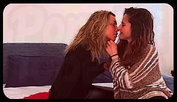 Passionate Lesbian Tribbing & Licking Scene Trending