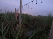 Openbaar naakte buiten fitness parcours