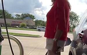 Crossdresser Fun at the Gas Station