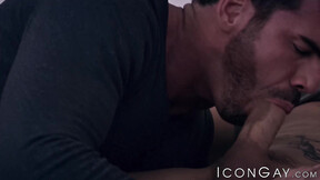 ”Highly aroused dudes Billy Santoro & Roman Todd have sex to satisfy themselves”