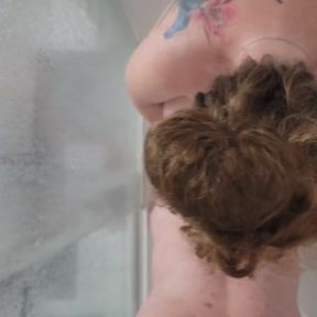 Shower pegging turns to period sex