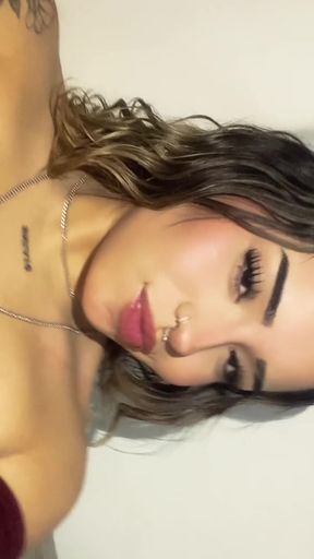 Amateur teen with big tits shows off her tight ass and juicy pussy