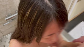 Ao_Couple - Ao Couple's Wild Japanese POV Threesome: Cum-Filled Bukkake Blowjobs