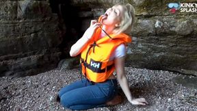 Lifejacket and Jeans on the Beach - MP4