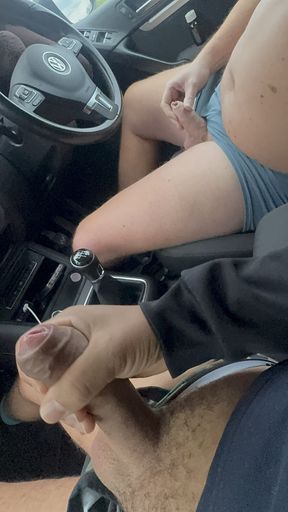 Cruising Straight Uber Driver Sucks my cock again