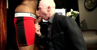 Helplessly horny white guy gets it deep inside