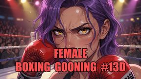 Female Boxing Gooning #13D: Knockout Queen's Canvas Trance (Animated, Music, Text)