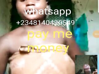 Nigeria cutie show her large breast on episode call