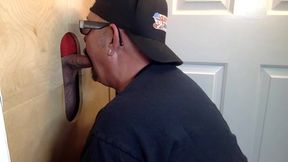 Getting Gloryhole Sucked and Fucked