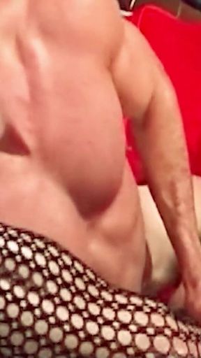 Guy Fucks Sexy Blonde Shemale in Tight Asshole After Party