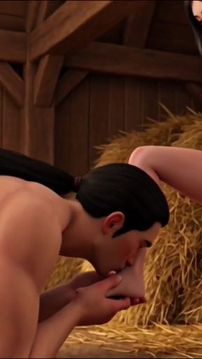 Dawn's Gentle Harvest - Scandinavian Peasant Wife Awaits Her Love (Created by AI)   Clip 1