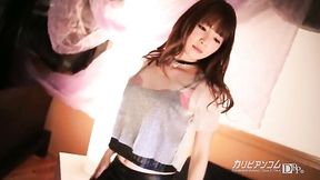 Good-looking lassie at masturbate scene