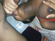 Sexy Ebony College&nbsp;Teen Quarantined  Wanted Cumload Balls Sucking & Throat Pie Feed - Mastermeat1