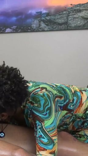AFRICAN FUCK TOUR - Black Massage Therapy Threesome For Big White Dick   Clip 1