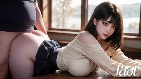 here! top asian girl fucks in a cafe [ai]
