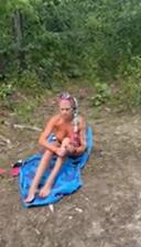 Masturbating while camping! “ Not the best quality tho”