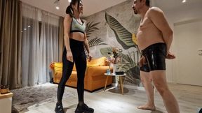 Ballbusting after gym