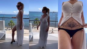 coucou les amours 6eme jour a ibiza habillee d une robe blanche longue...