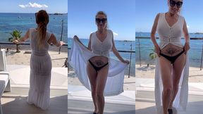 coucou les amours 6eme jour a ibiza habillee d une robe blanche longue...
