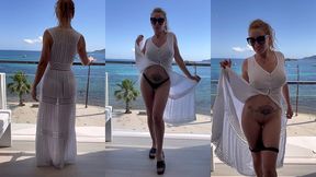 coucou les amours 6eme jour a ibiza habillee d une robe blanche longue...