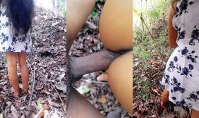 Omg ! Outdoor risky fuck with stranger ක්ලාස් ඉවරවෙලා කැලේ පැන්න දෙන්නෙක්