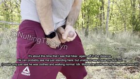 PREVIEW: Jerking off and Cumming in Public Woods Outdoors