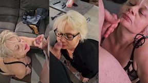 compilation de bonne ejac facial pour une bonne milf mature cochonne qui aime la...