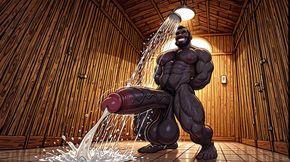 Erotic Digital Art Showers and Bathhouses