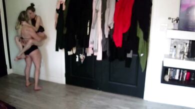 Fucked Hard In Lift and Fuck; Milf Throws Babysitter Around