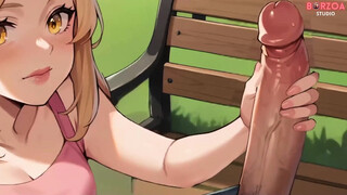 I meet this ash-blonde virginal nymph in park and suggest her my lolipop