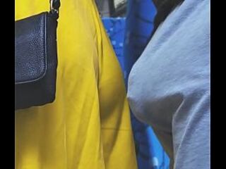 Nearly Caught In a Bus When a Impure Stranger CUM In Her Hand