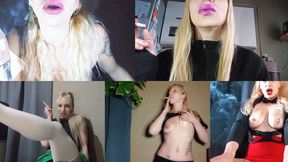 COMPILED smoking tits spitting