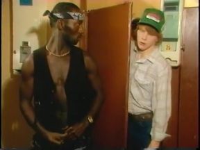 Young angelic white boy swallows black queen&#039;s dork between the stalls