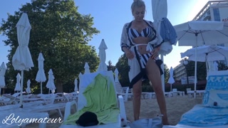 After beach share the same hotel room with the best Stepmom=Lolyamateur