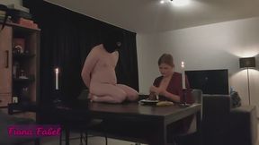 I feed My date's cum to My slave