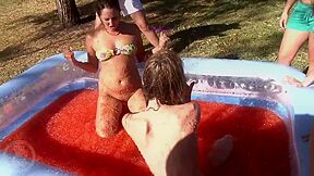 Jelly Wrestling Pt 1 Celine Cleo Cheryl Leonie Petria Viola