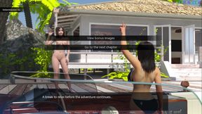 Honeymoon Island by Tk8000 - Stepaunty Wants to Be Breeded, Sloppy Blowjob From Stepsis 4