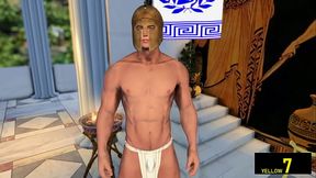 Greek Hero fucks many horny guys