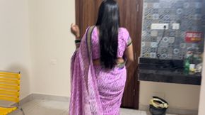 Indian Desi Liza Bhabhi Fucked by Her Devar in Standing Doggy Style with Clear Hindi Conversations