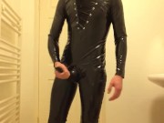 Fetish Twink All PVC & Rubber Masturbation